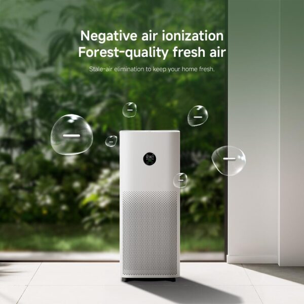 Xiaomi Smart Air Purifier 4 Pro with 500 m³/h CADR, Powerful HEPA Carbon Triple‑Stage Filter, Ideal for 104 m² Rooms, OLED Display, Wi‑Fi & Voice Control