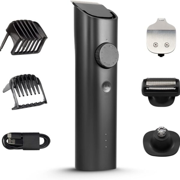 Xiaomi Grooming Kit, Unisex Hair Trimmer, LED Display Battery Indicator, Type-C Fast Charging, 90 mins Full Runtime, Black